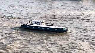 Dramatic rescue of boat on River Thames London by Marine Police amp Port of London Authority [upl. by Ahtanaram571]