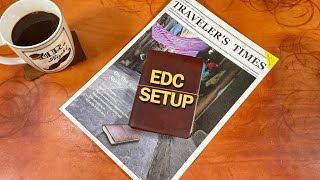 Travelers Notebook Passport Size Setup For EDC [upl. by Ertsevlis]