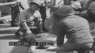 1943 Movietone Newsreel US Cruiser Survives Air Hit Bread For Hungry People Of Naplesquot full [upl. by Akina]