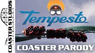 Coaster Parody Tempesto at Busch Gardens Williamsburg [upl. by Sedecram]