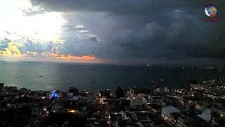 Cumulonimbus and lightning visible from Puerto Vallarta Mexico timelapse  August 1314 2011 [upl. by Rehteh690]