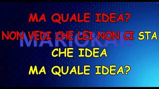 Flaminio Maphia Che idea karaoke [upl. by Ihcas]