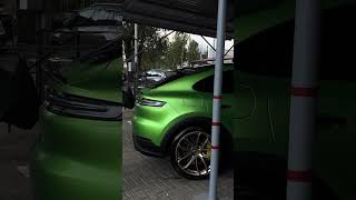 Green Porsche Cayenne review shorts car porsche [upl. by Noevart]