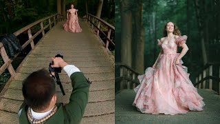 Morning Natural Light Dreamy Dress Photoshoot in the Forest [upl. by Amberly]