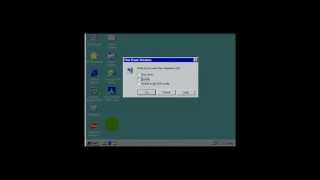 Deleting system32 in Windows 98 [upl. by Nilre]