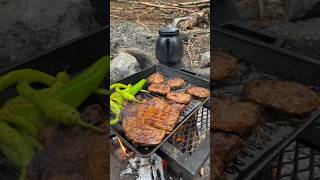 Kampta akşam yemeği 🏕️🥩 kamp doğa kamping camping [upl. by Gertie]