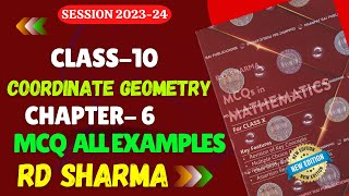 RD Sharma MCQs Examples Solutions Class 10 Chapter 6 Coordinate Geometry Multiple Choice Questions [upl. by Hama]