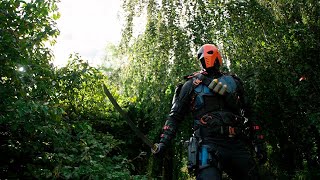 Deathstroke Fight Scenes  Arrow Season 4  6 [upl. by Volin869]