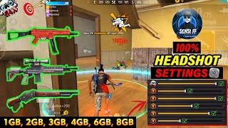 Free Fire Headshot Setting 2024  Best Headshot Sensitivity  Dpi  Hud  Settings🔐  SENSI FF [upl. by Aeriela371]