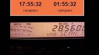 Monitoring 10 Meters Ham Radio from Grid Square DM14 [upl. by Analem230]