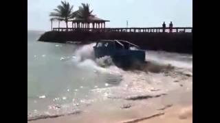 Mercedes 6x6 drifting on the beach [upl. by Irab356]