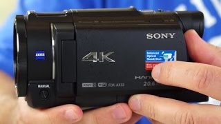 Sony FDRAX33 4K UHD Camcorder Review Plus Sample Video [upl. by Iddo982]