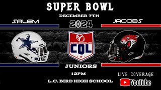 Salem vs Jacobs Juniors 1200pm at LC Bird High School [upl. by Llewkcor]