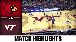 Louisville vs Virginia Tech Match Highlights  2024 ACC Volleyball [upl. by Doble102]