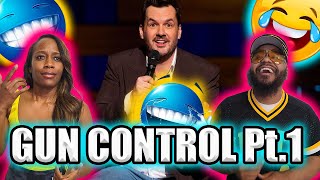 Jim Jefferies Gun Control Pt1 FUNNY BLACK COUPLE REACTS [upl. by Sletten975]