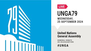 UNGA 79 General Debate Live Ukraine France Venezuela amp others  25 September 2024 Day 2 [upl. by Mccord]