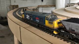 Walk around with Simon George’s Epic 7mm O Gauge Heaton Lodge Junction layout [upl. by Asilehs]