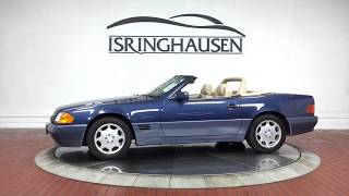 1993 MercedesBenz SL 500SL convertible in Nautical Blue Metallic  072308 [upl. by Sidwell]