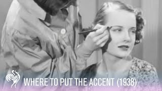 Hollywood Eyebrows Makeup Tutorial 1938  Vintage Fashions [upl. by Eenwat812]