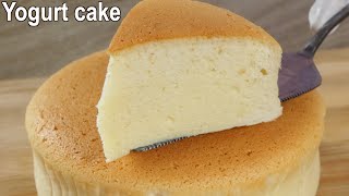 Soft and Fluffy yogurt cake Recipe  How to make Souffle Yogurt Cake [upl. by Relluf]