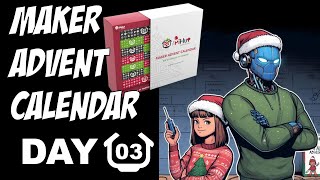 Day 3  Maker Advent Calendar  Buttons [upl. by Alekat]