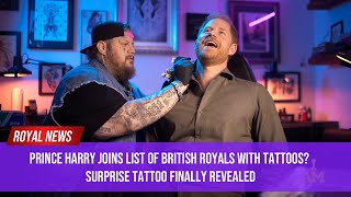 Prince Harry joins list of British royals with tattoos Surprise Tattoo finally revealed [upl. by Natloz]