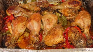 Muslos o Piernas de pollo al horno [upl. by Yelsnit]