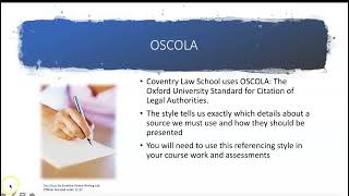 Introduction to the OSCOLA Referencing System [upl. by Eseuqcaj]