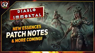 Inferno 3 Essences  PATCH Notes amp More Coming  Diablo Immortal [upl. by Wylma]