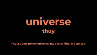 thuy  universe Karaoke [upl. by Danika54]