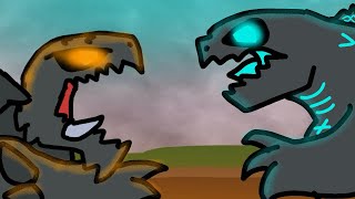 Godzilla vs Gamera  Godzilla Fight Animation [upl. by Aihsoek]