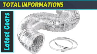 iPower 14 Inch 25 Feet NonInsulated Flex Air Aluminum Dryer Vent Hose The Best in [upl. by Llekram]