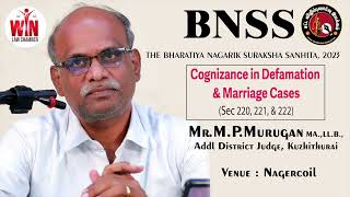 Cognisance in Defamation and Marriage Cases by Honble Dist Judge MrMPMurugan Kuzhithurai [upl. by Nnaeerb]