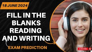 Reading and Writing Fill in The Blanks PTE Academic  JUNE 2024 Predictions amp Practice [upl. by Norton]