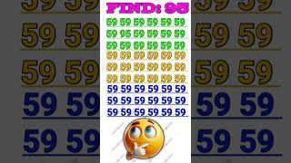 Find the number 95 maths gk puzzle riddles gkquiz [upl. by Nyladnewg]