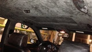 BMW E39 Headliner Replacement DIY [upl. by Cos]