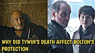 Why did Tywin Lannister’s death affect the Boltons protection by House Lannister [upl. by Jacky187]