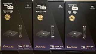 MyTv Iptv box 4K box How to use TV box ELITE PRO MAX IPTV SOLUTIONS 4 Less [upl. by Einal594]