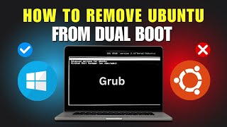 Remove Ubuntu Linux from Dual Boot with Windows [upl. by Viking]