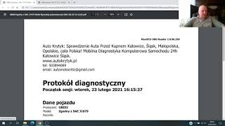 Błąd P10A9 Sprzęgło kompresora Volkswagen Golf 14 TSI Diagnostyka komputerowa [upl. by Pfosi]