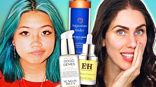 💙 Beabadoobees Boujee Skincare Routine  Esthetician Reacts [upl. by Purse404]