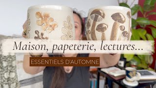 Essentiels dautomne 2  papeterie maison boissons chaudes séries amp livres [upl. by Althee]