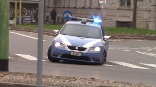 INCIDENTE IN DIRETTASGOMMATA POLIZIA DI STATO IN SIRENA Milano [upl. by Maurice316]