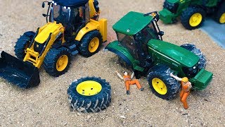 Best of Bruder RC Trucks and Tractors Broken Wheel Accidents [upl. by Delinda]