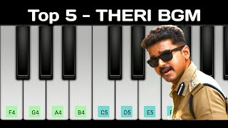 Theri All Bgm Piano  Theri Bgm  Vijay  GV Prakash  Atlee [upl. by Foskett]