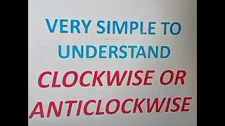 Clockwise or anticlock learn simply with example of rotation of earth [upl. by Ilime814]