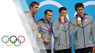 Michael Phelps Final London 2012 Race  Mens 4 x 100m Medley  London 2012 Olympic Games [upl. by Nnylav]