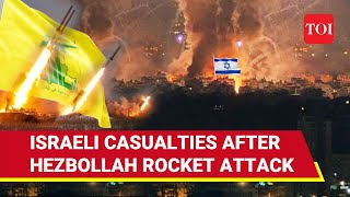 Israeli Killed In Hezbollah Rocket Attack Nahariya Burns After Hellfire From Lebanon [upl. by Ardnot]