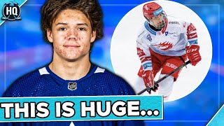 This Leafs prospect update is CRAZY  Top prospect SPEAKS OUT on future with Leafs [upl. by Keynes485]