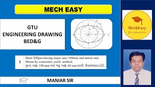 ELLIPSE CONCENTRIC CIRCLE METHOD [upl. by Eurydice]